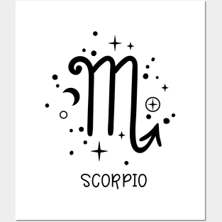 Scorpio Celestial Zodiac Sign Symbol Posters and Art